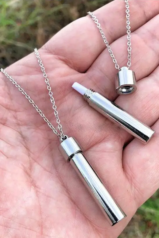 Dilek Kolyesi Unisex Kapaklı Çubuk Bar Kolye bbk21