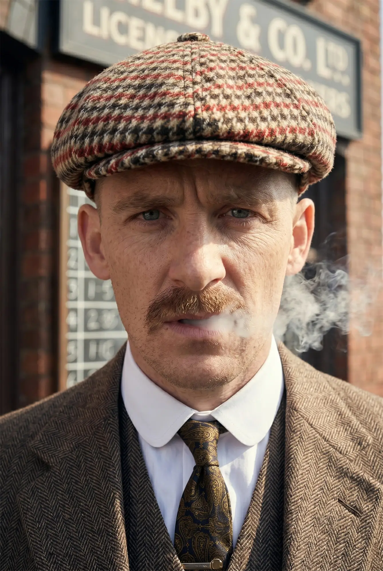 Erkek Kasket Peaky Blinders Driver Kaşmir Şapka Bere Fötr cp224u - Turuncu