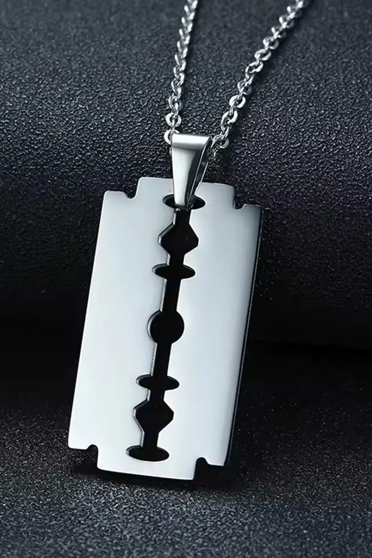 Forse Zincirli Jilet Kolyesi Erkek Bayan Unisex Çelik Kolye Zincirli cck03