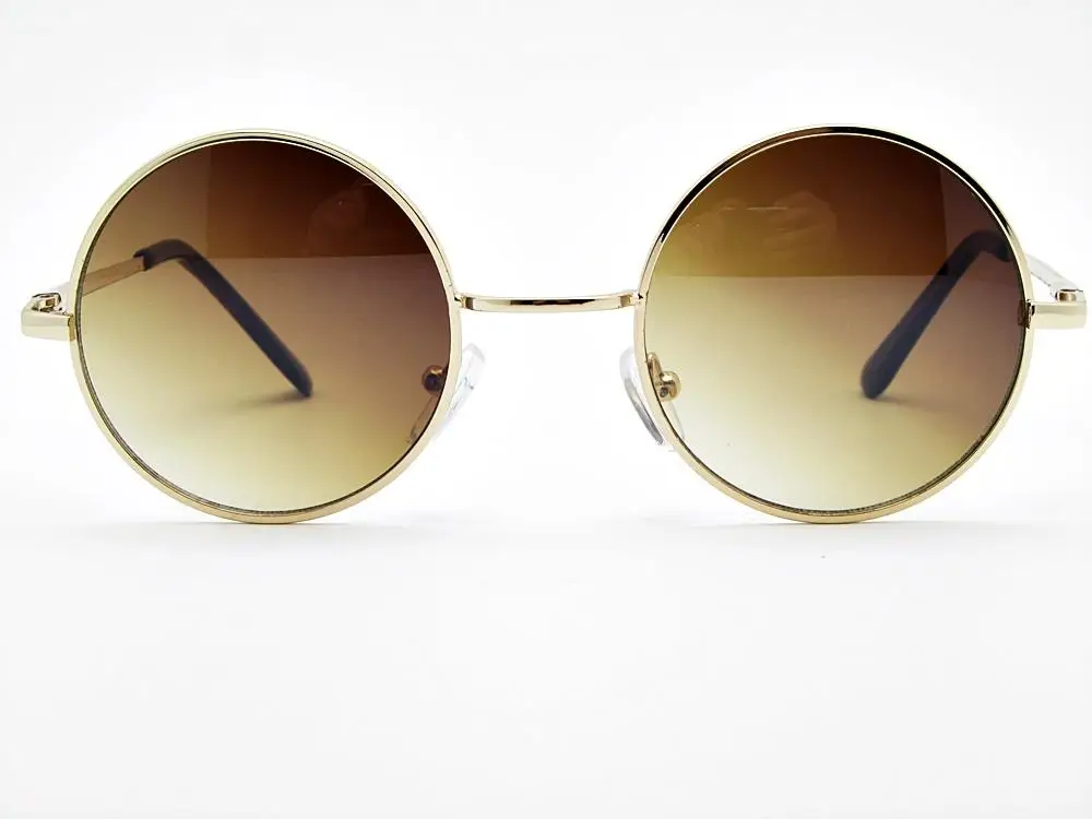 John Lennon Yuvarlak Kahve Güneş Gözlüğü Unisex