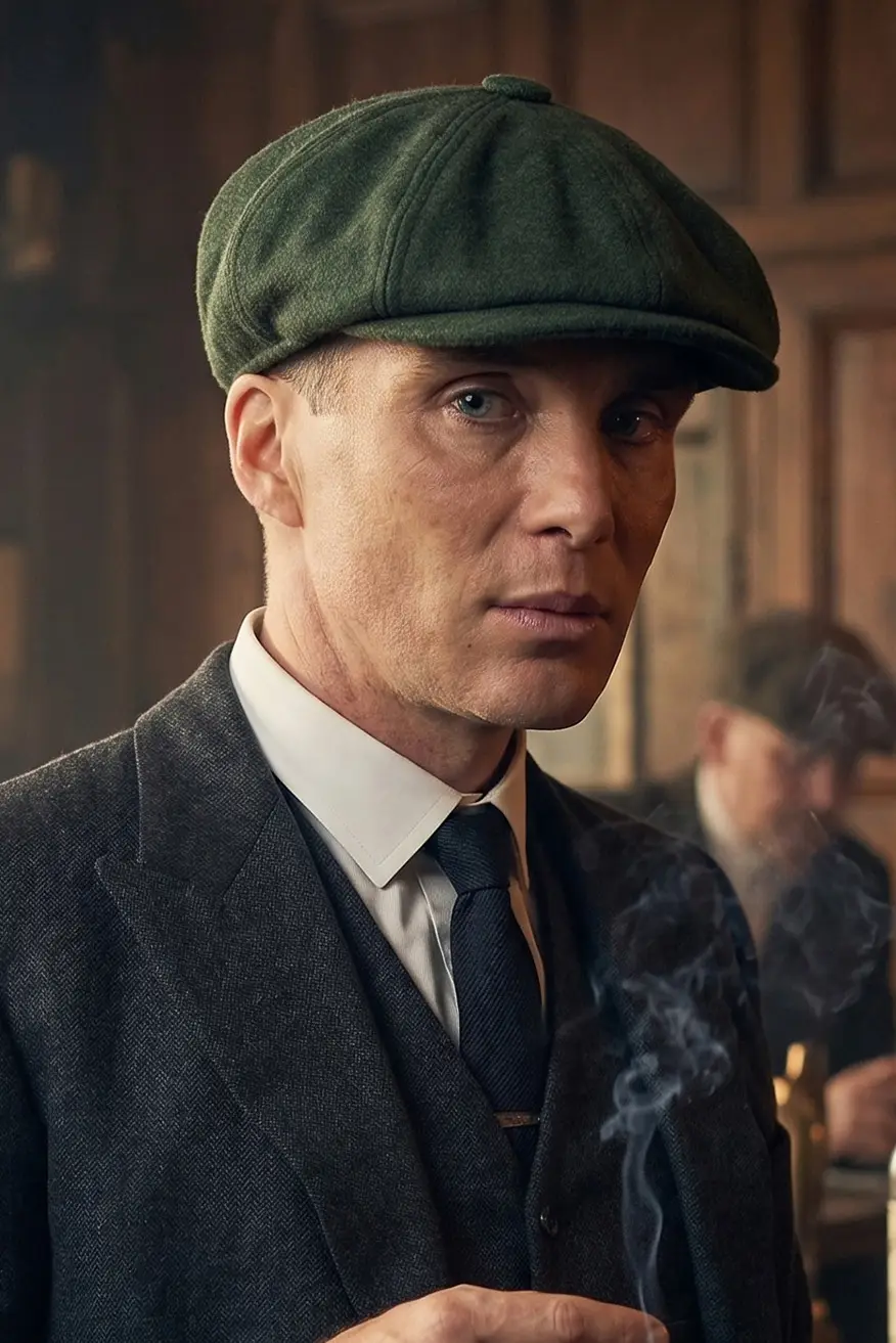 Peaky Blinders Şapka Newsboy Trend 8 Parça Kasket Fötr cp224p - Yeşil