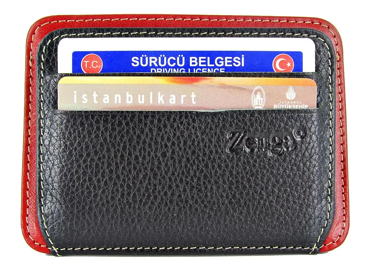 Kişiye Özel İsim Yazılı Zenga Erkek Deri Cüzdan Kartlık z023